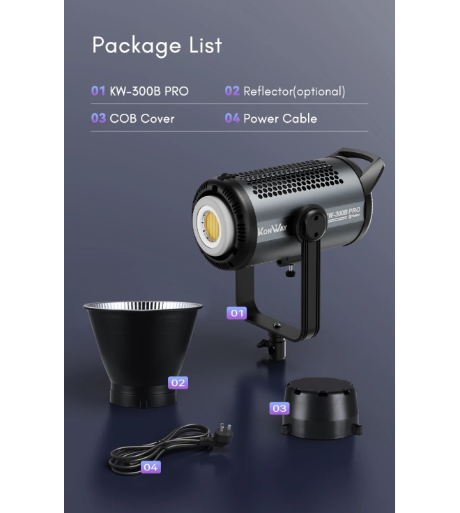 Đèn Tolifo KW-300B Pro 300W Bicolor COB LED