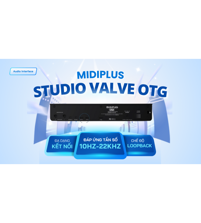 Audio Interface Midiplus Studio Valve OTG