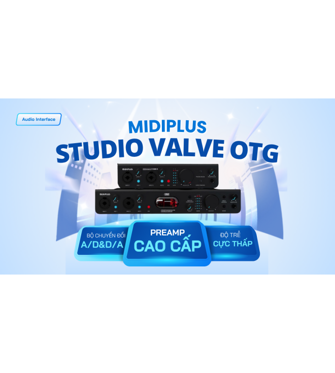 Audio Interface Midiplus Studio Valve OTG