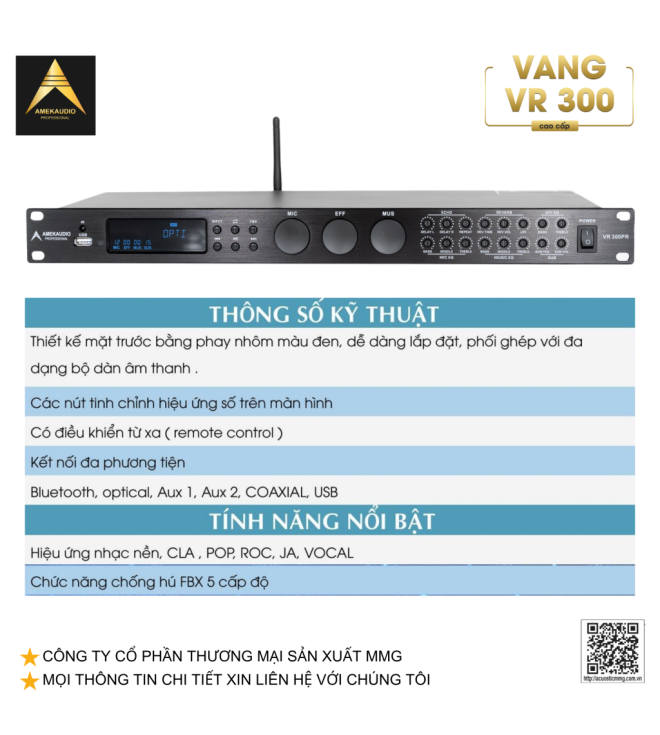 VANG CƠ AMEK VR300