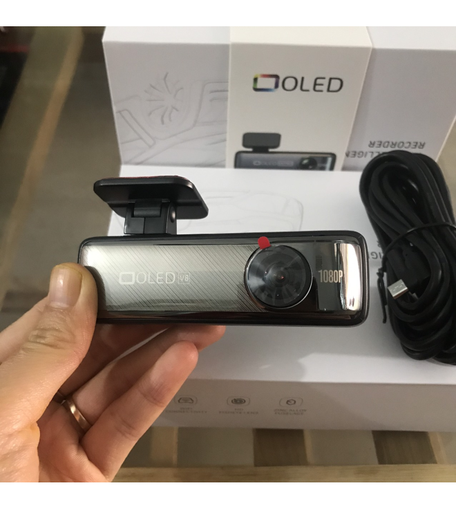 Camera Hành Trình Ô Tô Oled V8, Quay Full HD 1080, Bảo Hành 12 Tháng