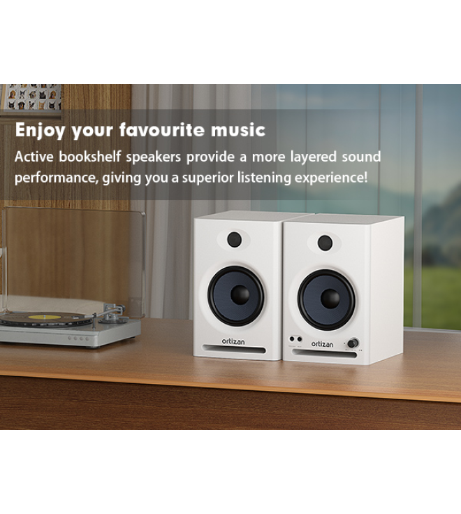 Loa Kiểm Âm OrtizanC7 100W, Bluetooth 5.3, Tích Hợp Audio Interface