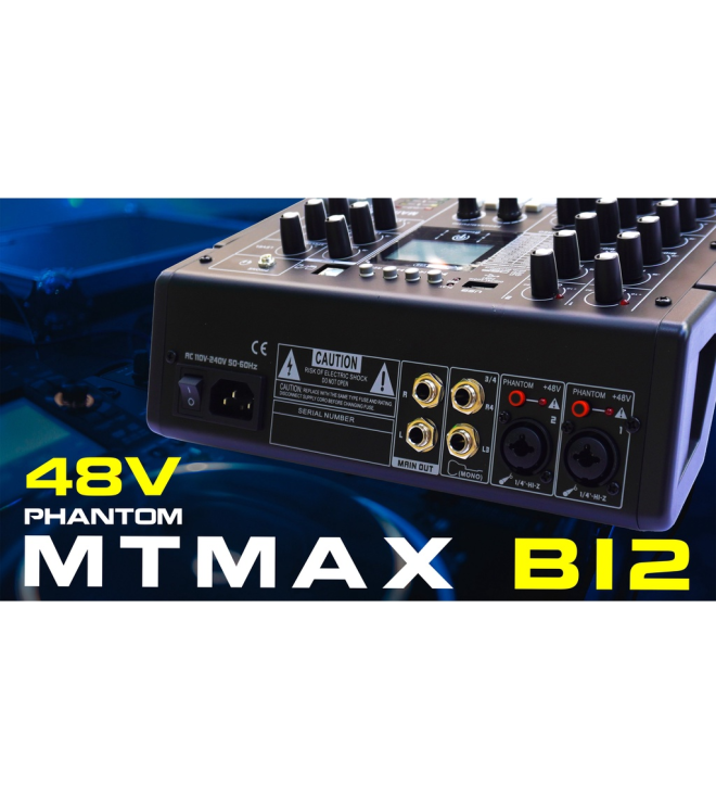 Mixer B12 Livestream , Karaoke Với Chất Lượng 48 Bit DSP