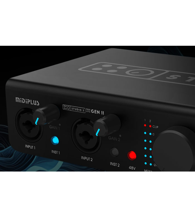 Sound Card MIDIPLUS Studio 2 Pro Gen 2 – Audio Interface