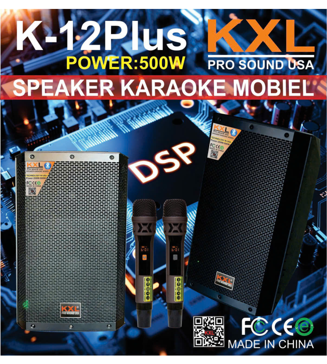 Loa Karaoke Di Động KXL K12 Plus: 500W Mạnh Mẽ, Hát Cực Phiêu - Giá Tốt Nhất
