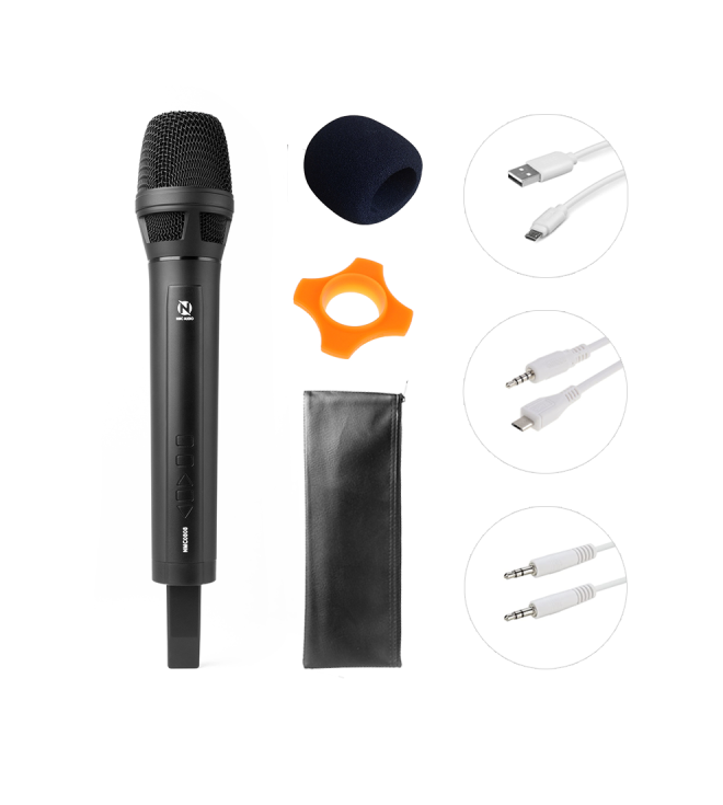 Micro Hát Karaoke Trên Ô Tô Qua Sóng FM - Micro Đa Năng NMC0808