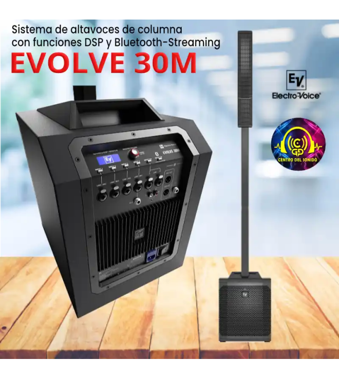 Loa Electro Voice Evolve 30M (1000W, Mixer 8 kênh, Class D)