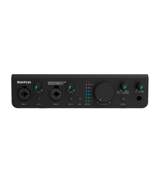 Sound Card MIDIPLUS Studio 2 Pro Gen 2 – Audio Interface