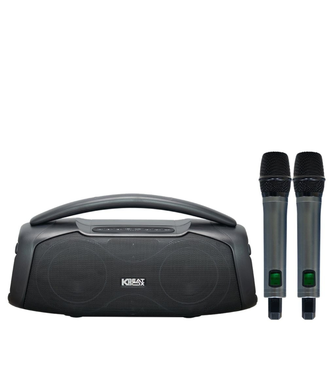 ACNOS CHILL – Loa karaoke xách tay di động 120W RMS, 2 DSP, Bass Đôi 13cm, Kèm 2 Micro