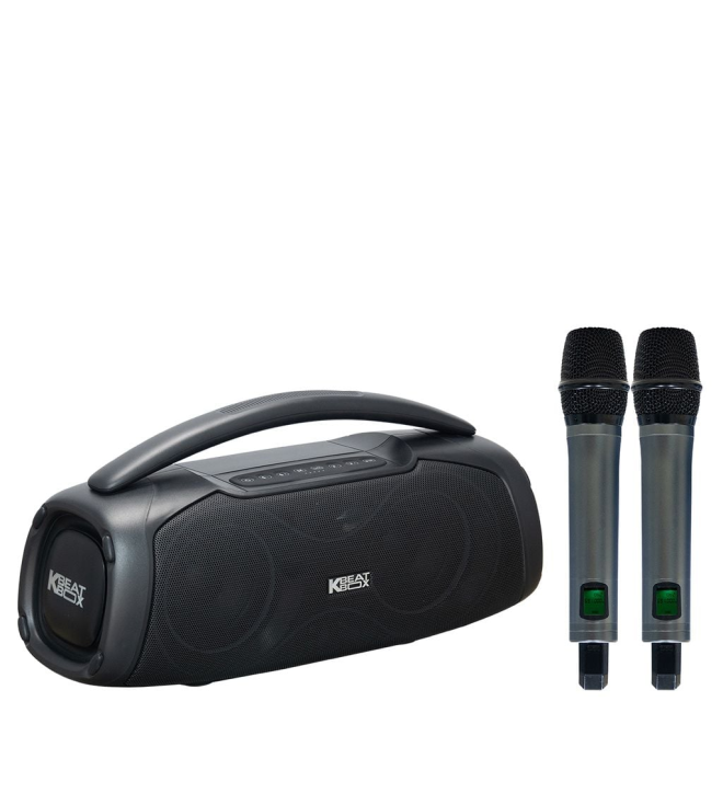 ACNOS CHILL – Loa karaoke xách tay di động 120W RMS, 2 DSP, Bass Đôi 13cm, Kèm 2 Micro