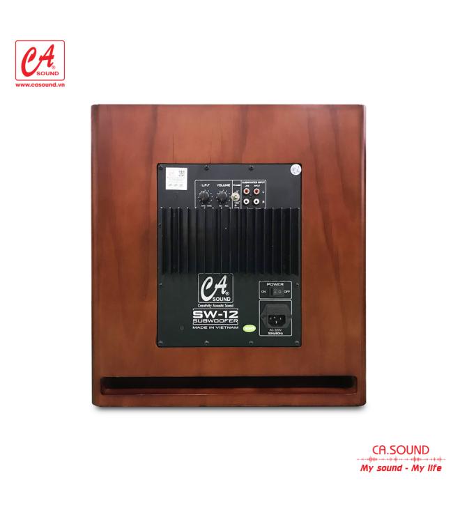 Loa Sub Điện 30cm CA SOUND SW-12 VERNEER ĐỎ