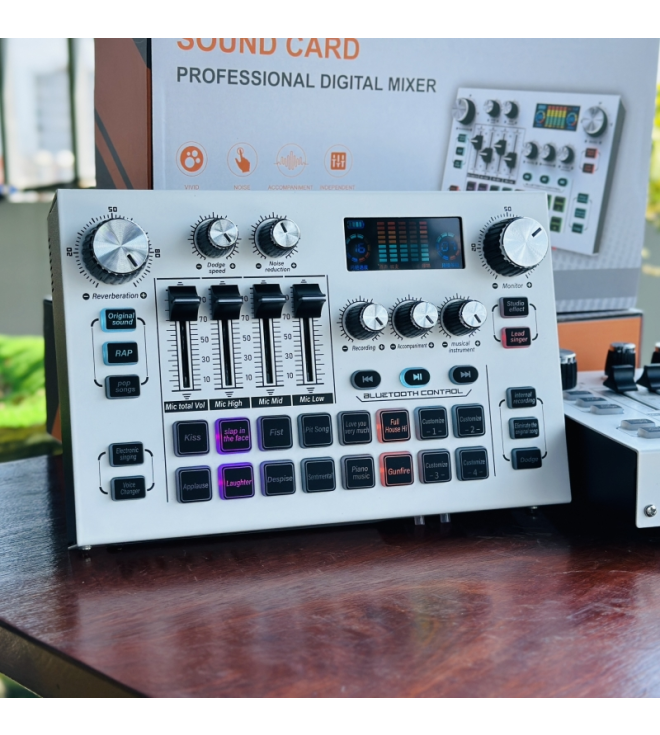 Soundcard X7 - Hỗ Trợ Micro 48V, Tích Hợp Hiệu Ứng Auto Tune
