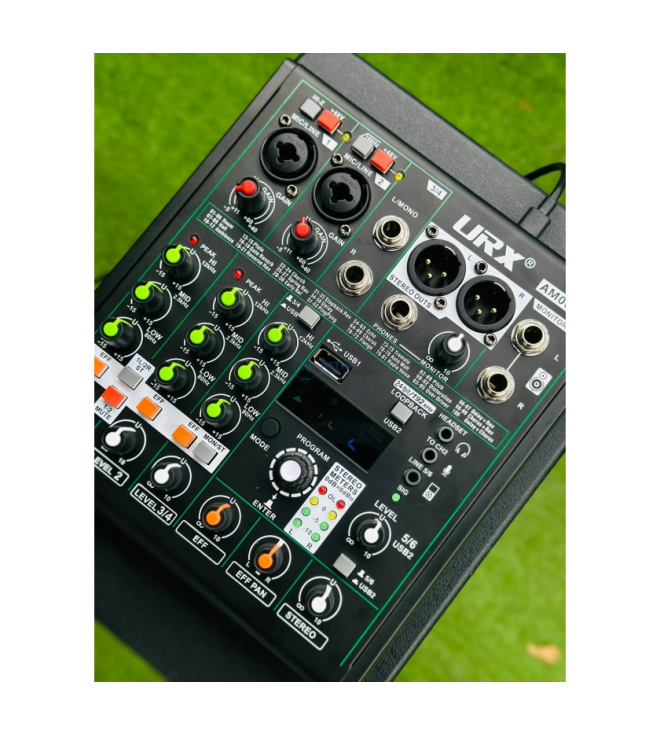Mixer URX AM06 - 99 Hiệu Ứng DSP