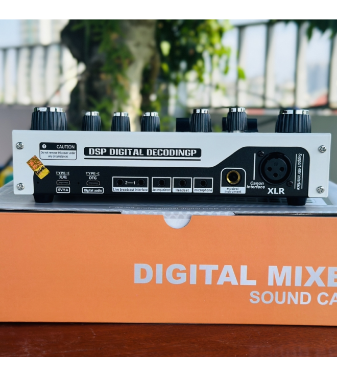 Soundcard X7 - Hỗ Trợ Micro 48V, Tích Hợp Hiệu Ứng Auto Tune