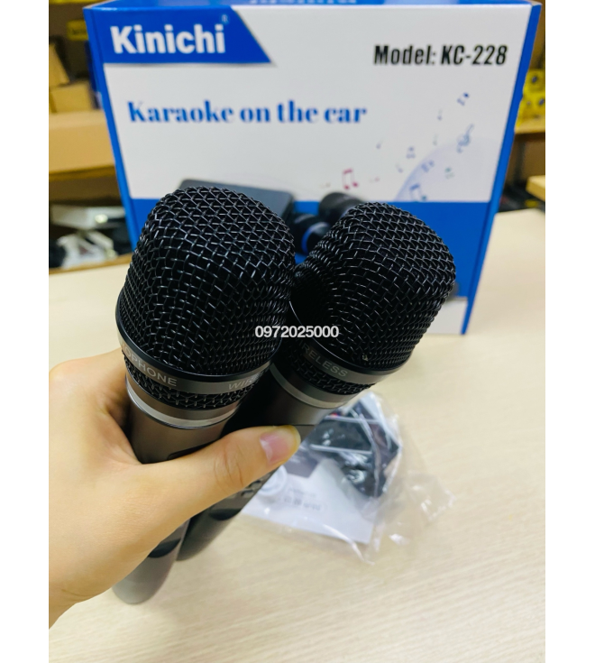 KINICHI KC228 Bộ Amply DSP Kèm Mic Hát Karaoke Trên Xe Ô Tô Dùng Màn Hình Android Cắm Rắc Zin