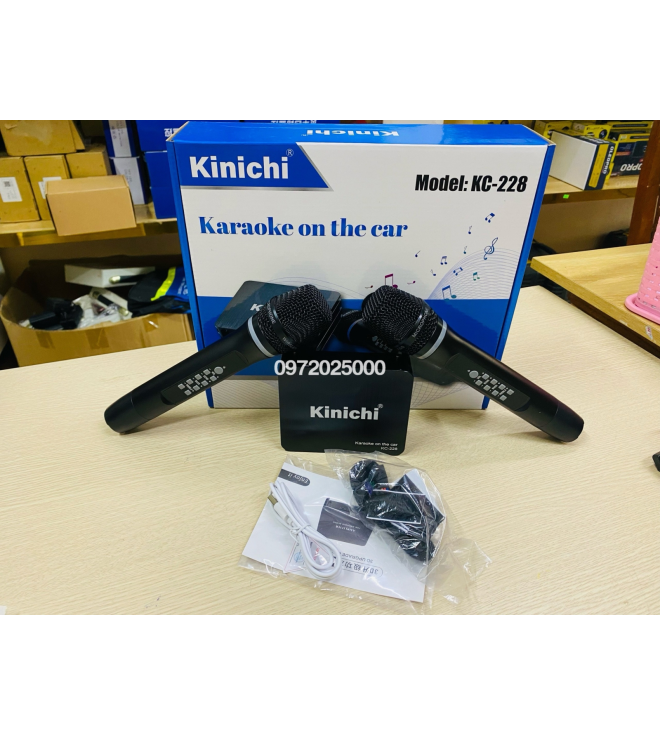 KINICHI KC228 Bộ Amply DSP Kèm Mic Hát Karaoke Trên Xe Ô Tô Dùng Màn Hình Android Cắm Rắc Zin