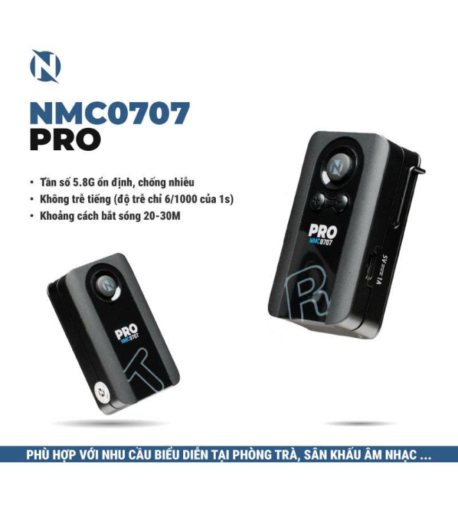 Thiết Bị Thu Phát Nhạc Không Dây NMC0707 Pro Chuẩn Stereo 24bit