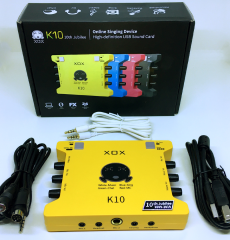 Soundcard Thu Âm Livestream chuyên nghiệp XOX K10 Bản 10th Tiếng Anh