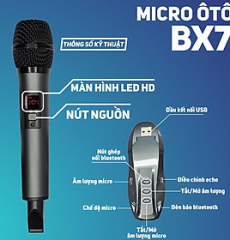 Micro Karaoke Trên Ô Tô BX7 - Bản 1 Micro