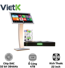 Combo Đầu VietK 4K Plus 4TB + Màn VietK 22 inch