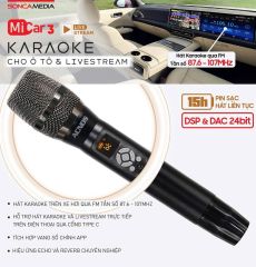 Micro Karaoke Trên Ô Tô Micar 3 Live - Tích Hợp Livestream OTG